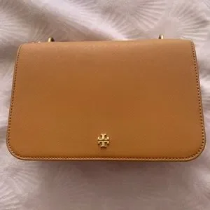 ショルダーバッグ・ポシェット Tory Burch Emerson Raffia Flap Adjustable ShoulderBag 165988 Tory Burch Emerson Flap Adjustable Shoulder Bag (Moose